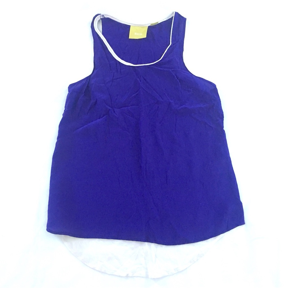 Anthropologie Maeve Colorblock Silk Tank